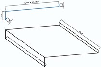 Parapet Szeroki (do 45 cm) 5 cm x 100 cm