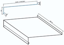 Parapet Szeroki (do 45 cm) 6 cm x 100 cm